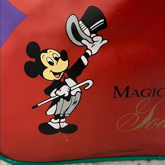 Vintage 90s Disney Magic Kingdom Club Gold Card Crossbody Shoulder Bag Vinyl - Picture 2 of 10